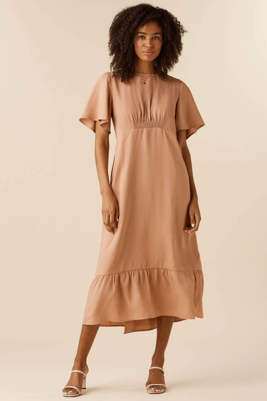 The Flutter Sleeve Wrap Dress – VETTA